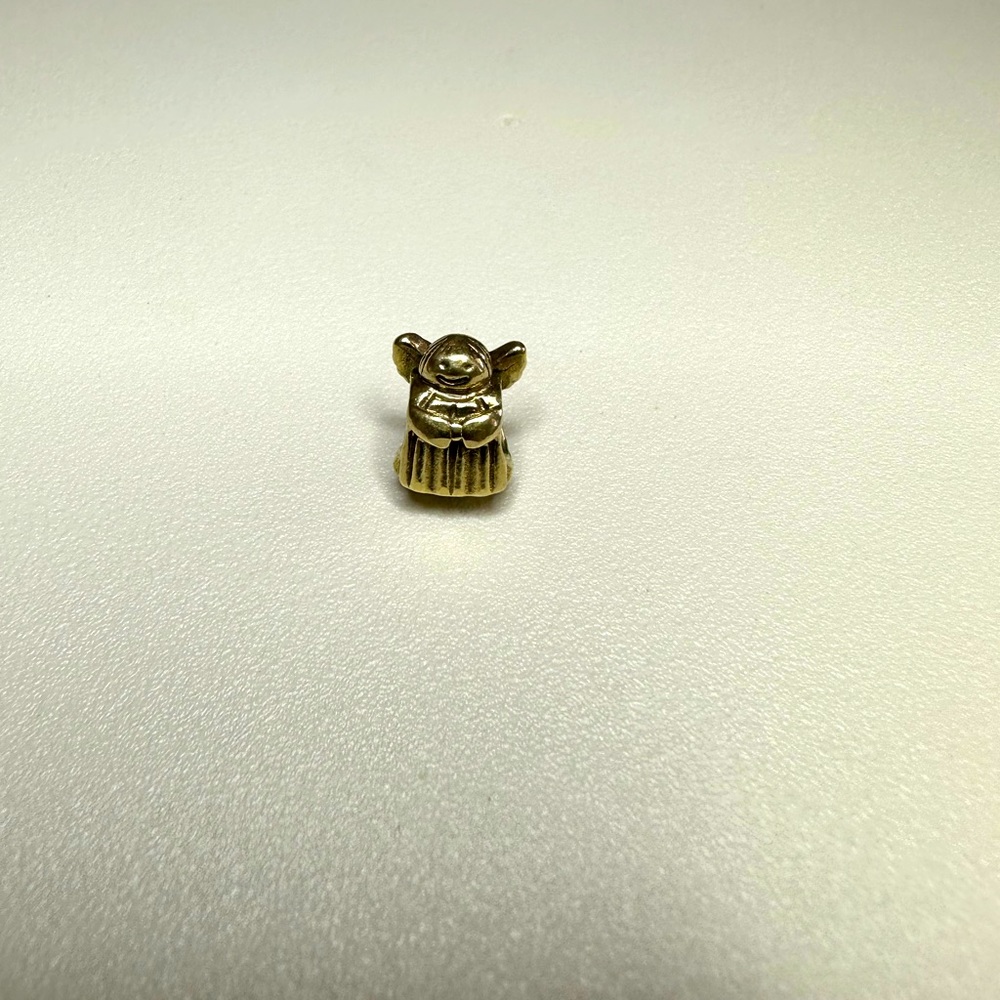 PANDORA 14KT GOLD ANGEL OF HOPE.